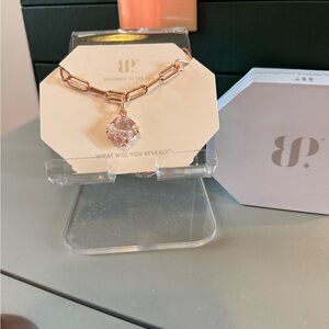 Bomb Party OG Rose Gold Necklace with CZ Love's Song